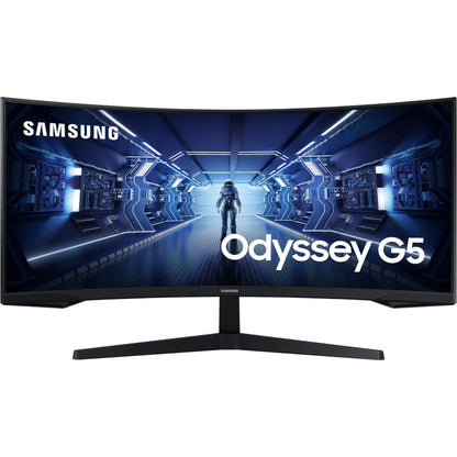 Monitor LED Samsung Gaming Odyssey G5 LC34G55TWWPXEN Curbat 34 inch UWQHD VA 1 ms 165 Hz HDR FreeSync Premium