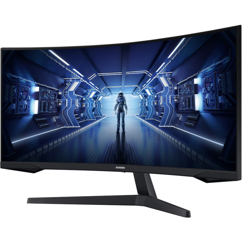 Monitor LED Samsung Gaming Odyssey G5 LC34G55TWWPXEN Curbat 34 inch UWQHD VA 1 ms 165 Hz HDR FreeSync Premium