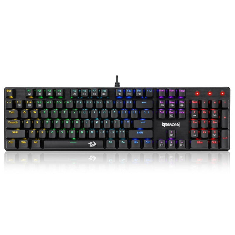 Tastatura Gaming Redragon Sindri Rainbow Black Red Switch Mecanica