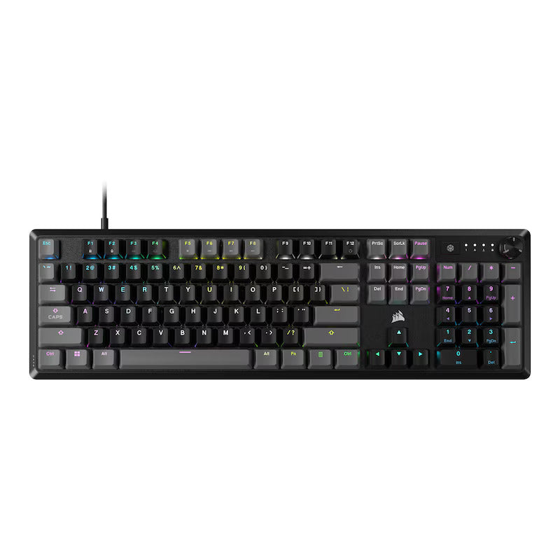 Tastatura Gaming Corsair K70 Core RGB Carbon Gray MLX Red Switch Mecanica